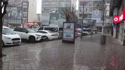 Sağanak ve dolu etkili oldu