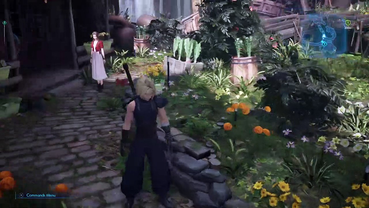 FINAL FANTASY VII REMAKE,Gameplay Español 10, escabuyendome con Aerith por la noche por los tuneles