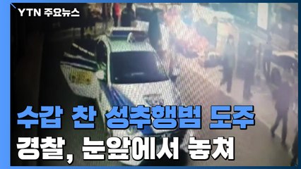 [단독] 수갑 찬 성추행범이 '후다닥'...눈앞에서 놓친 경찰 / YTN