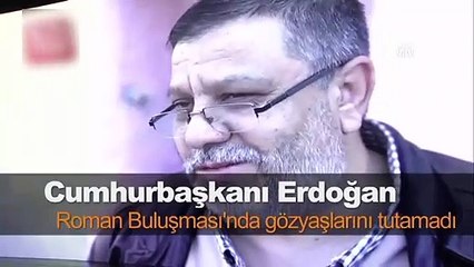 Erdoğan ekranda görünce gözyaşlarını tutamadı