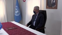 BM 75. Genel Kurul Başkanı Bozkır, geçici barınma merkezini ziyaret etti