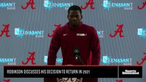 Brian Robinson Jr. Discusses Decision to Return, Mentors at Alabama