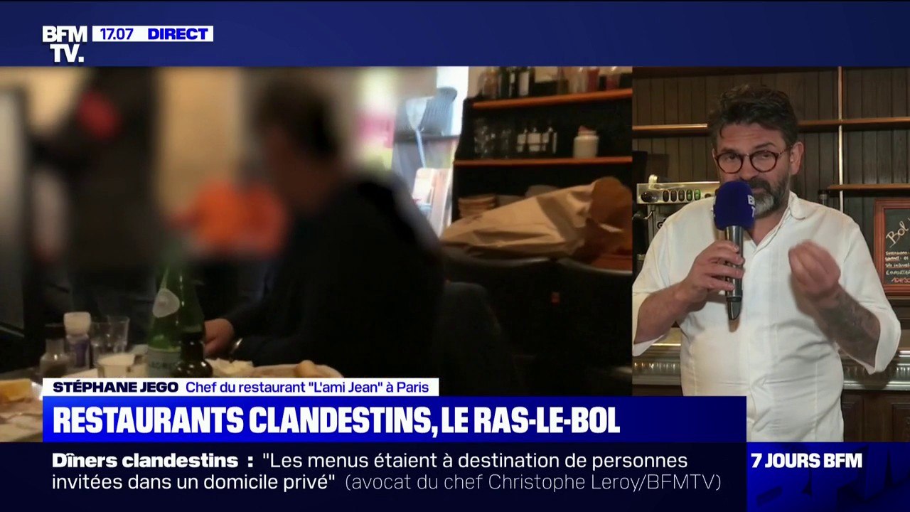 "Ces gens-là ne sont pas de la profession, c'est juste des clowns": le coup de gueule du chef de cuisine Stéphane Jego contre les restaurants clandestins