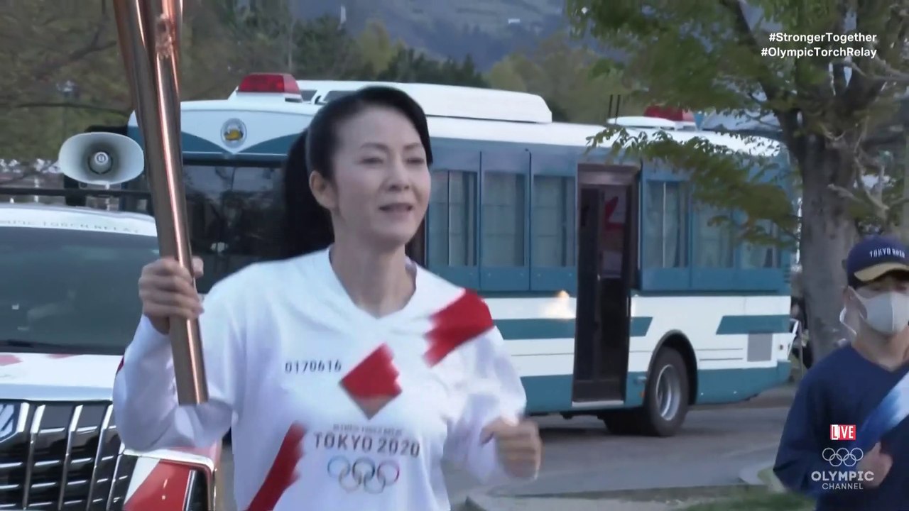 坂本冬美 聖火リレー 和歌山 20210410