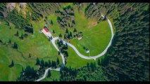 Amazing Aerial View Of Beautiful Village & Forest 8k