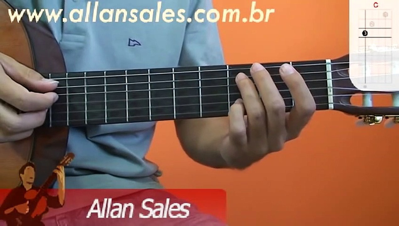 Curso de Violão - Dó Maior  Dicionário de acordes para violão