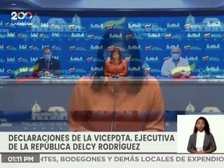 Vicepdta. Delcy Rodríguez: El 18 de septiembre de 2020 Venezuela suscribió el mecanismo COVAX