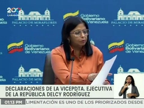 Vicepdta. Rodríguez: Guaidó se dedica a sabotear a Venezuela para que no tenga recursos para acceder a las vacunas
