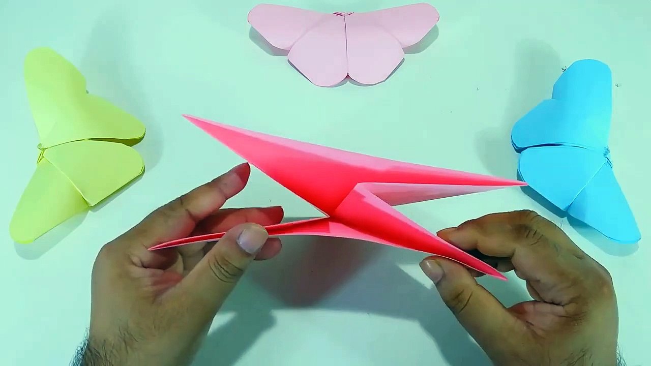 How To Fold An Origami Butterfly Out Of Paper Step By Step Easy Origami  Butterfly For Beginners, image size:1280x720