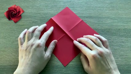 Easy Origami Rose / Simple Paper Flower