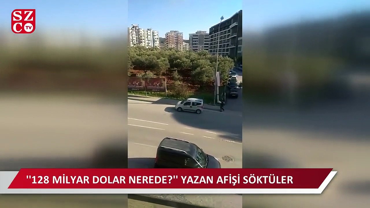 CHP'nin astığı afişi böyle söktüler