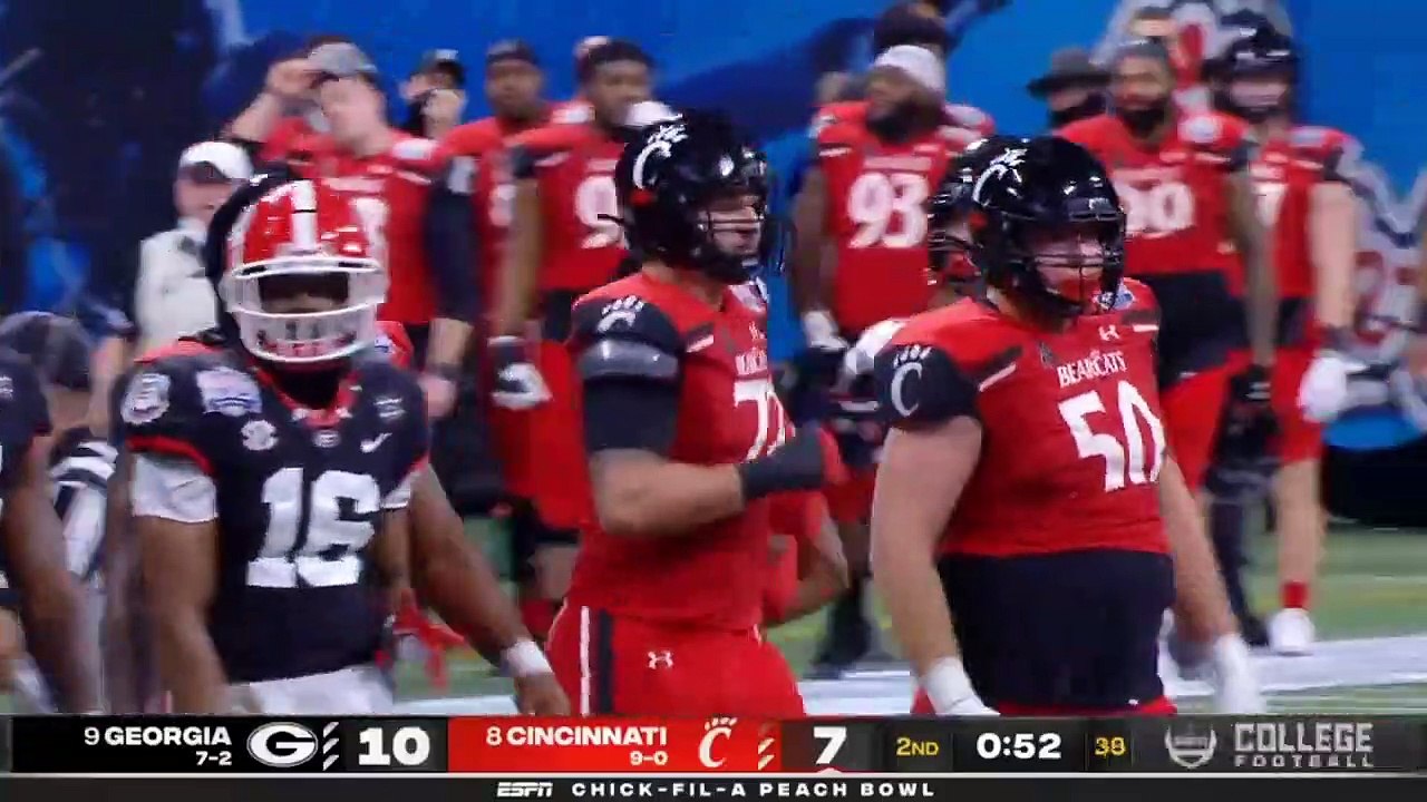 #9 Georgia Vs #8 Cincinnati Highlights | 2021 Peach Highlights| College Football Highlights
