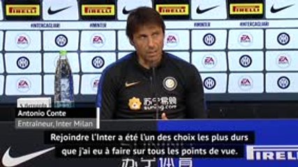 30e j. - Conte : "Venir à l'Inter a été la décision la plus stimulante que je pouvais prendre pour ma carrière"
