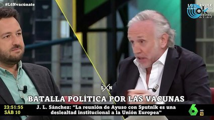 Eduardo Inda: Ayuso intenta conseguir vacunas porque el Gobierno no se las facilita