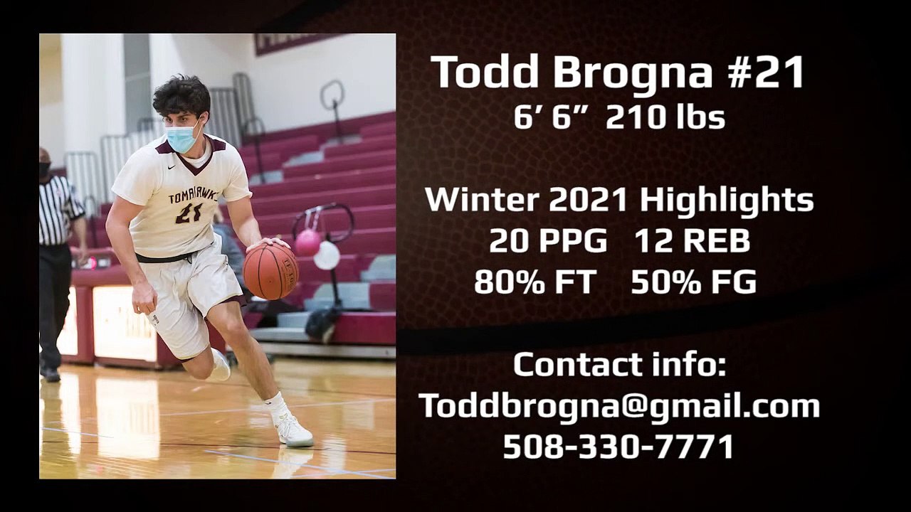 Todd Brogna Winter 2021 Basketball Season Highlights