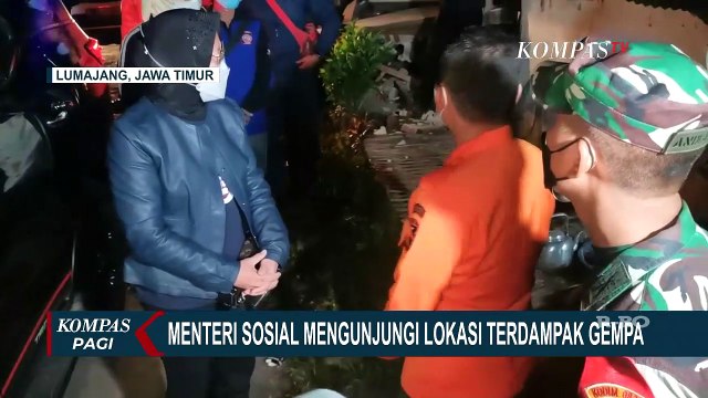 Mensos Risma Kunjungi Lokasi Terdampak Gempa Malang dan Berikan Bantuan untuk Warga