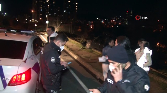 Kartal’da kısıtlamayı delip kaza yapan alkolü sürücünün yalanını polis böyle ortaya çıkardı
