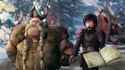 Toothless And His Kids Visit New Berk Scene - How To Train Your Dragon: Homecoming (2019)