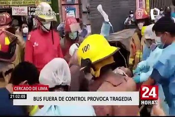 Cercado de Lima: un muerto y cinco heridos deja accidente vehicular