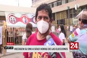 Lima: se registraron largas filas en las oficinas del Reniec a pocas horas de las elecciones