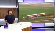 Ingen VLTJ-aflysninger trods storm | Lemvigbanen | Midtjyske Jernbaner | Martha Vrist | Lemvig | 10 August 2018 | TV MIDTVEST - TV2 Danmark