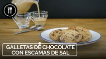 Galletas shortbread de chocolate con escamas de sal