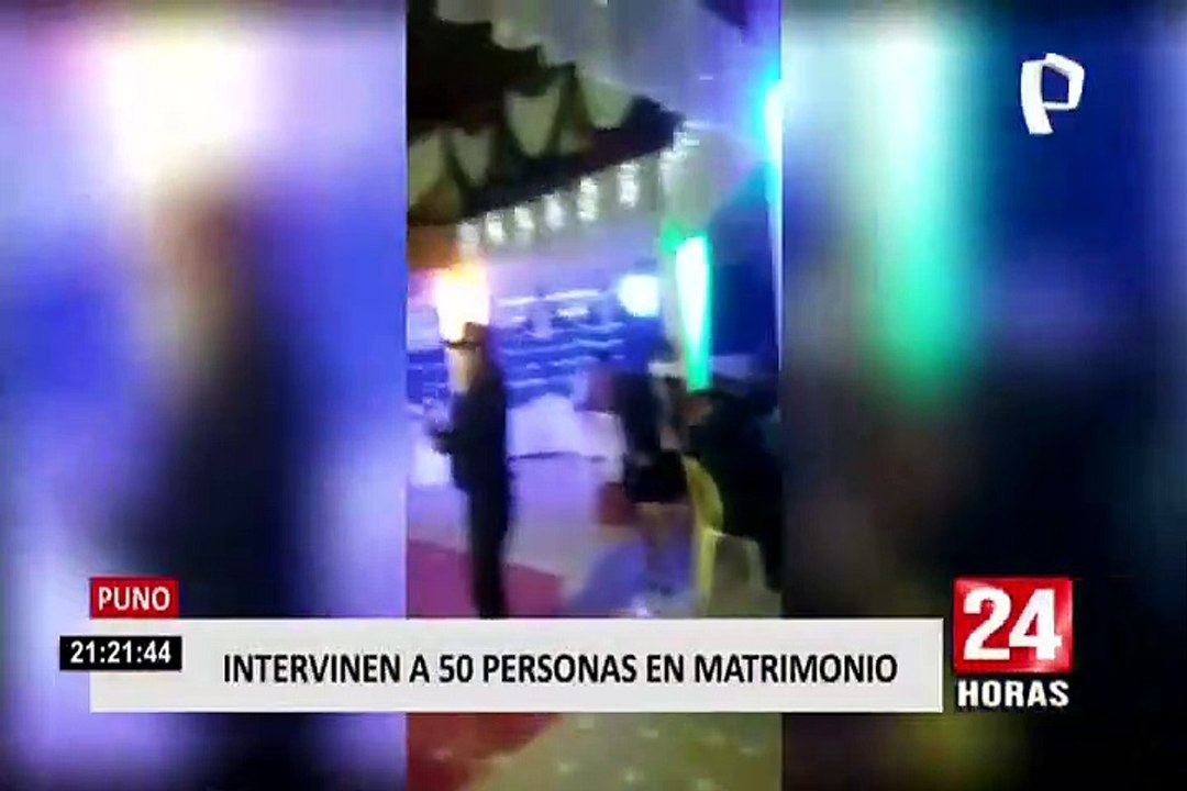 Puno: intervienen a 50 personas en un matrimonio en plena emergencia sanitaria