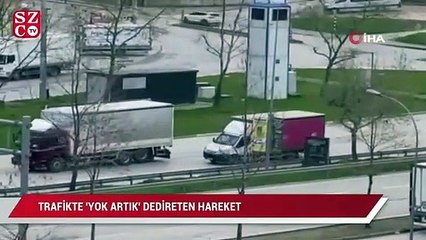 Kısıtlama saatinde trafikte "yok artık" dedirten hareket