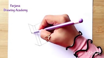 A girl is studying - Step by step Pencil Sketch  for beginners -- How to Draw a Girl is reading Book