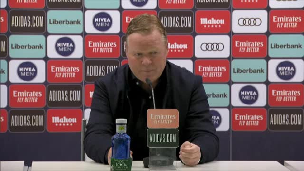 Koeman: "Tenemos VAR en nuestro deporte para situaciones como esta"