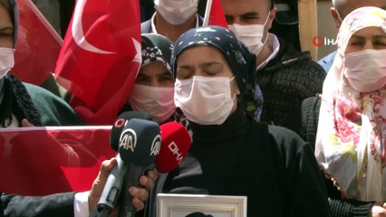 Yüreği yanık bir anne daha HDP önündeki evlat nöbeti eylemine katıldı