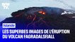 Les superbes images de l'éruption du volcan Fagradalsfjall en plein milieu de la neige en Islande