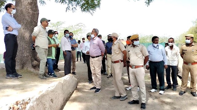 हाईकोर्ट की कमेटी ने सांभर झील का किया दौरा