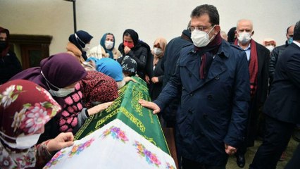 İmamoğlu, kayınvalidesini son yolculuğuna uğurladı