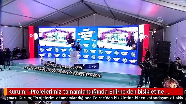 Kurum: Projelerimiz tamamlandığında Edirne'den bisikletine binen vatandaşımız Hakkari'ye, Sinop'tan binen vatandaşımız Hatay'a kadar kesintisiz...