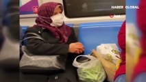Sosyal medya onu konuşuyor! Metroda fasulye ayıklayan Hafize Aydağ o video için bakın ne dedi