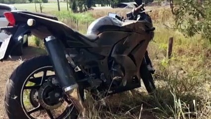 Motociclista é levado ao Hospital Universitário após se envolver em acidente na PR-180, perto de São Salvador