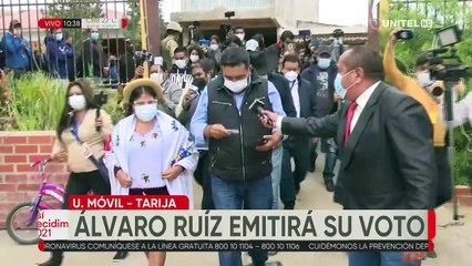 Álvaro Ruiz insta a la población a participar de la segunda vuelta en Tarija