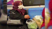 'Metroda fasulye ayıklayan teyze' sosyal medyada viral oldu