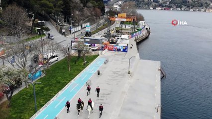 Bebek Sahili’nde Şaşırtan Görüntü Turistler Telefonlarına Sarıldı