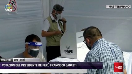 Votación del presidente de Perú Francisco Sagasti