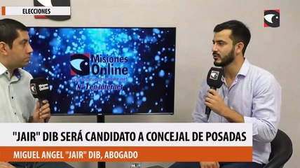 Jair Dib será candidato a concejal de Posadas