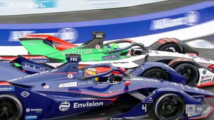 Vergne displays perfect timing to win opening race of Rome E-Prix double-header