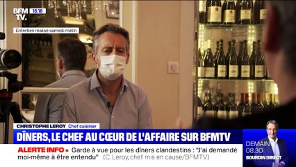 Christophe Leroy: "Je n'ai pas servi de membres du gouvernement depuis des mois"