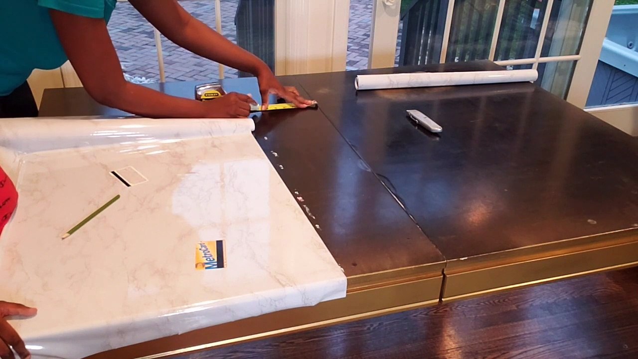 *Diy* Table Makeover 2020  | How  To Glam Up A Dining Room Table Using Contact Paper