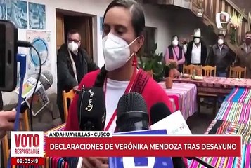 Verónika Mendoza: Me siento con mucha esperanza porque ha llegado el momento del cambio