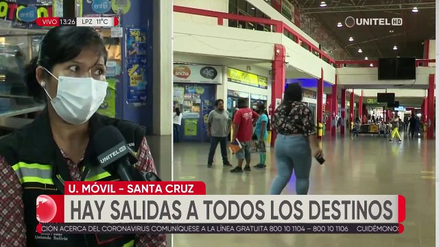 Se normalizan las salidas de buses de la Terminal Bimodal de Santa Cruz