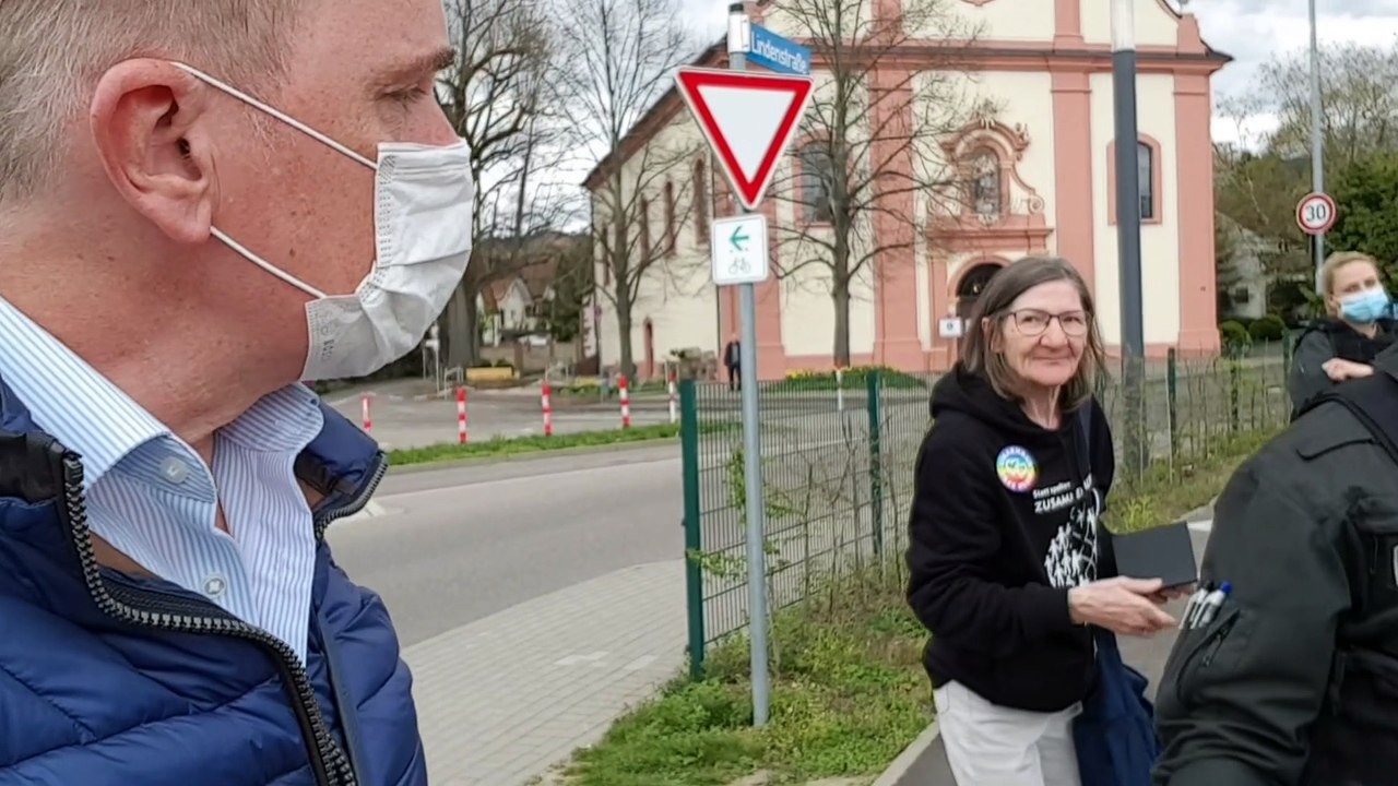 ++ Viele kamen ++ Mit der ganzen Familie ++ Demo am 11.04. in Ottersweier ++Teil 1