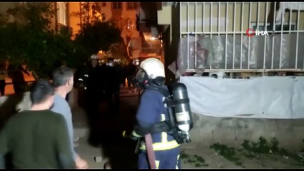 Antalya'da apartman sakinlerini sokağa döken yangın