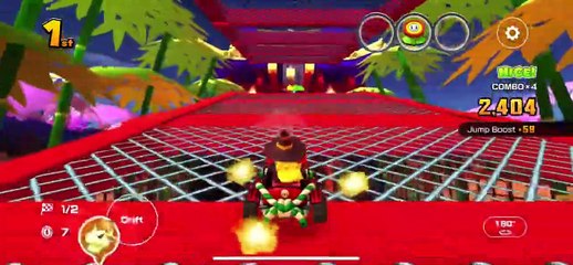 Mario Kart Tour - Crimson Hop Rod Kart Gameplay (Ninja Tour)